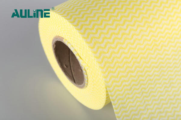 Tabby Printed Series of Spunlace Nonwoven Yellow
